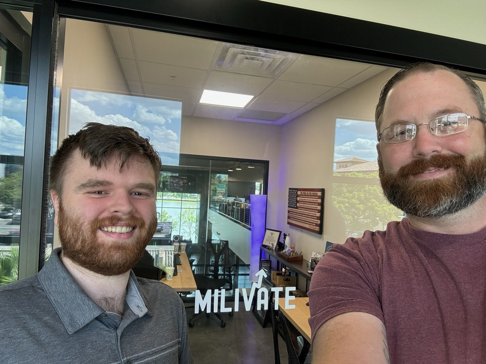 Justin and Andrew, the original founders of Milivate